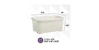 Superio 40 L Laundry Basket, Knit Design, Cream