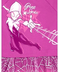 Marvel Toddler Girls Spider-Man Spider-Gwen Ghost Spider French Terry Dress to