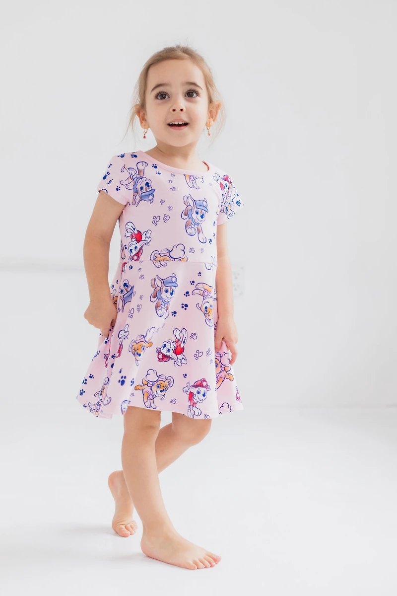Paw Patrol Toddler Girls Skater Dress and Scrunchie