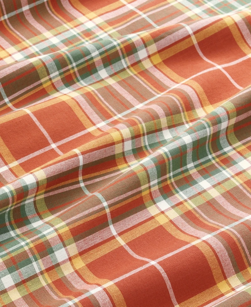 Elrene Hawley Plaid Harvest Cotton Oval Tablecloth, 60" x 84" Oval