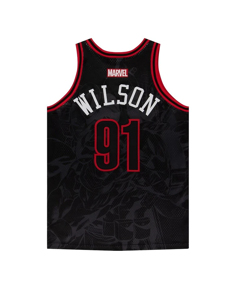 Lids Men's Black Deadpool Basketball Jersey