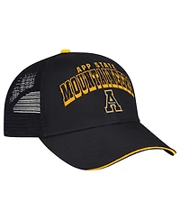 Colosseum Men's Black Appalachian State Mountaineers Wyatt Primary Team Trucker Adjustable Hat