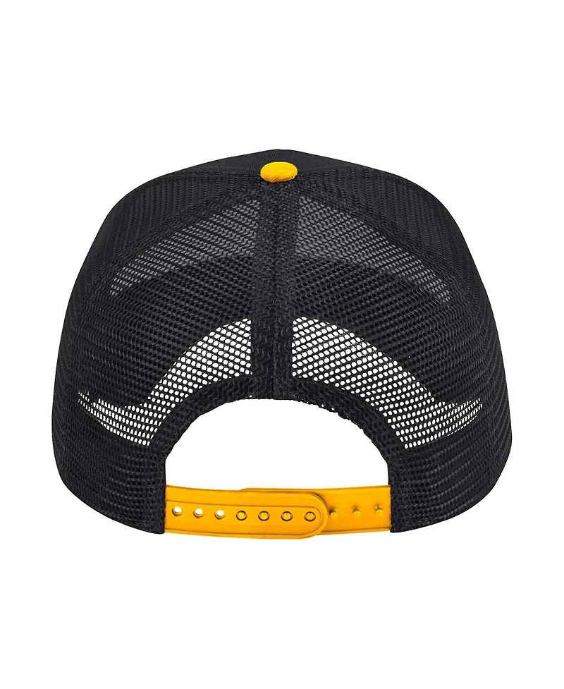 Colosseum Men's Black Appalachian State Mountaineers Wyatt Primary Team Trucker Adjustable Hat