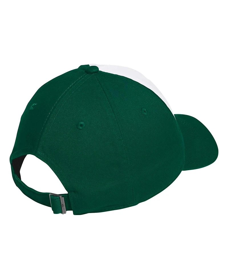 Adidas Men's White/Green Miami Hurricanes Slouch Adjustable Hat