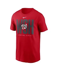 Nike Men's Red Washington Nationals Scoreboard T-Shirt