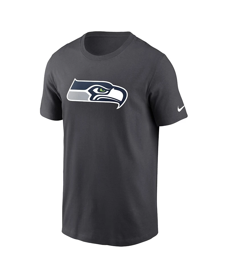 Nike Men's Anthracite Seattle Seahawks Logo Essential T-Shirt