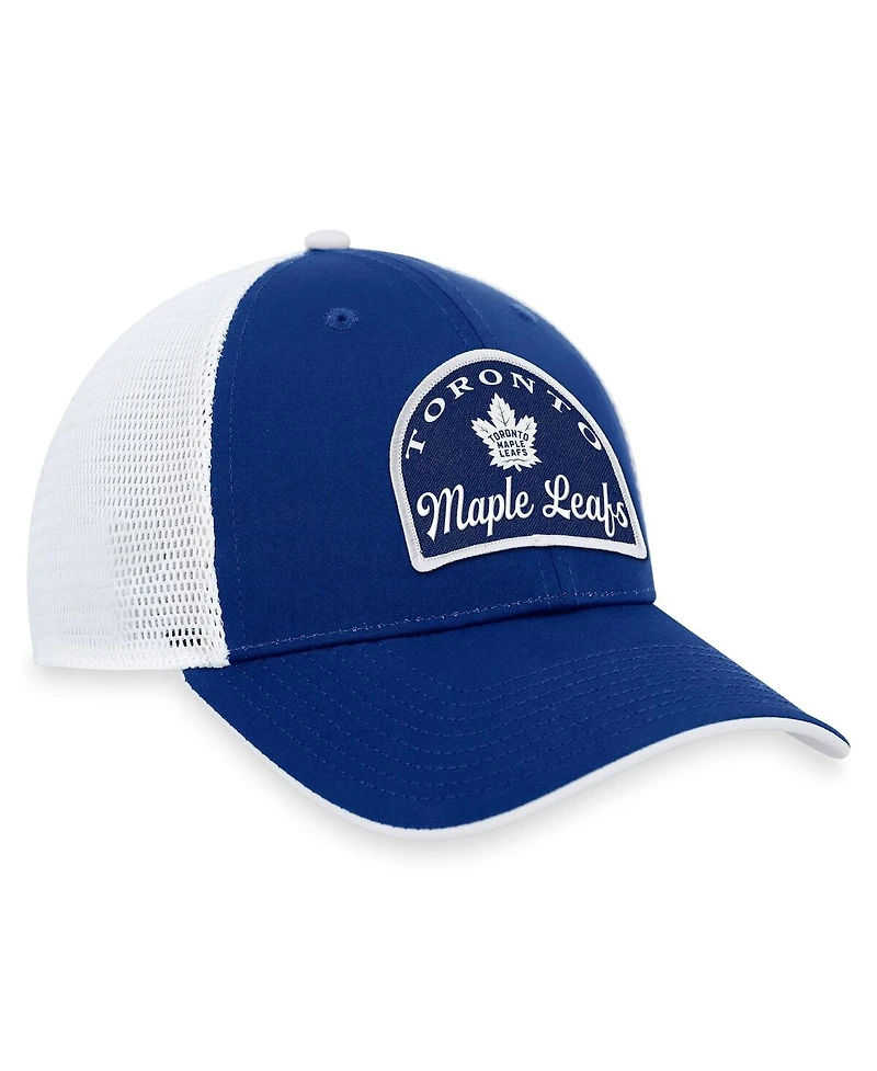 Fanatics Men's Blue/White Toronto Maple Leafs Fundamental Adjustable Hat
