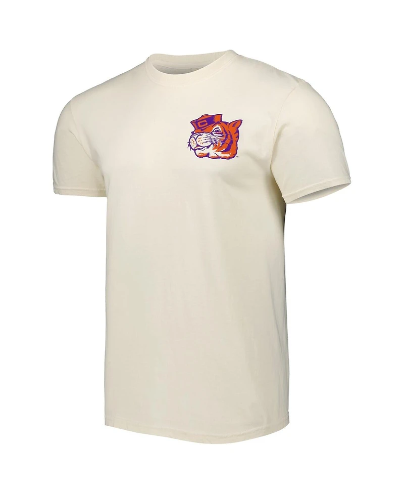Image One Men's Cream Clemson Tigers Vault Vintage Comfort Color T-Shirt