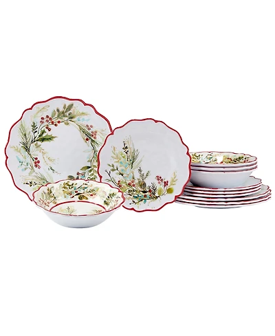 Certified International Christmas Gatherings 12 Pc. Dinnerware Set, Service for 4