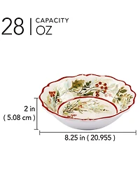 Certified International Christmas Gatherings All Purpose Bowls, Set of 4