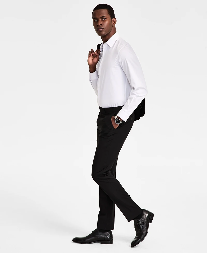 Calvin Klein Men's Skinny-Fit Wool Blend Suit Pants