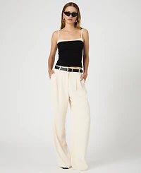 French Connection Women's Azra Corset-Strap Twill Top