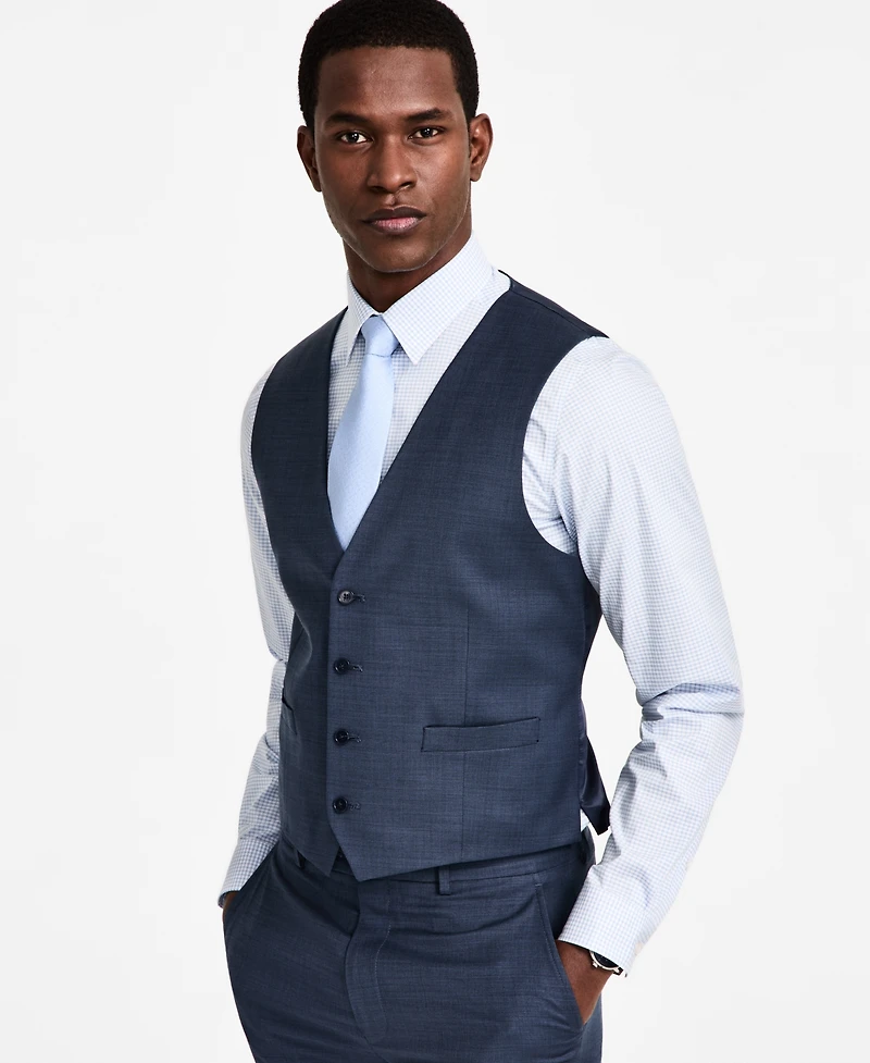 Calvin Klein Men's Slim-Fit Wool Blend Infinite Stretch Suit Vest