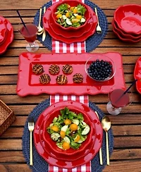 Certified International Perlette Red Dinnerware Collection