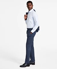 Calvin Klein Men's Slim-Fit Wool-Blend Stretch Suit Pants