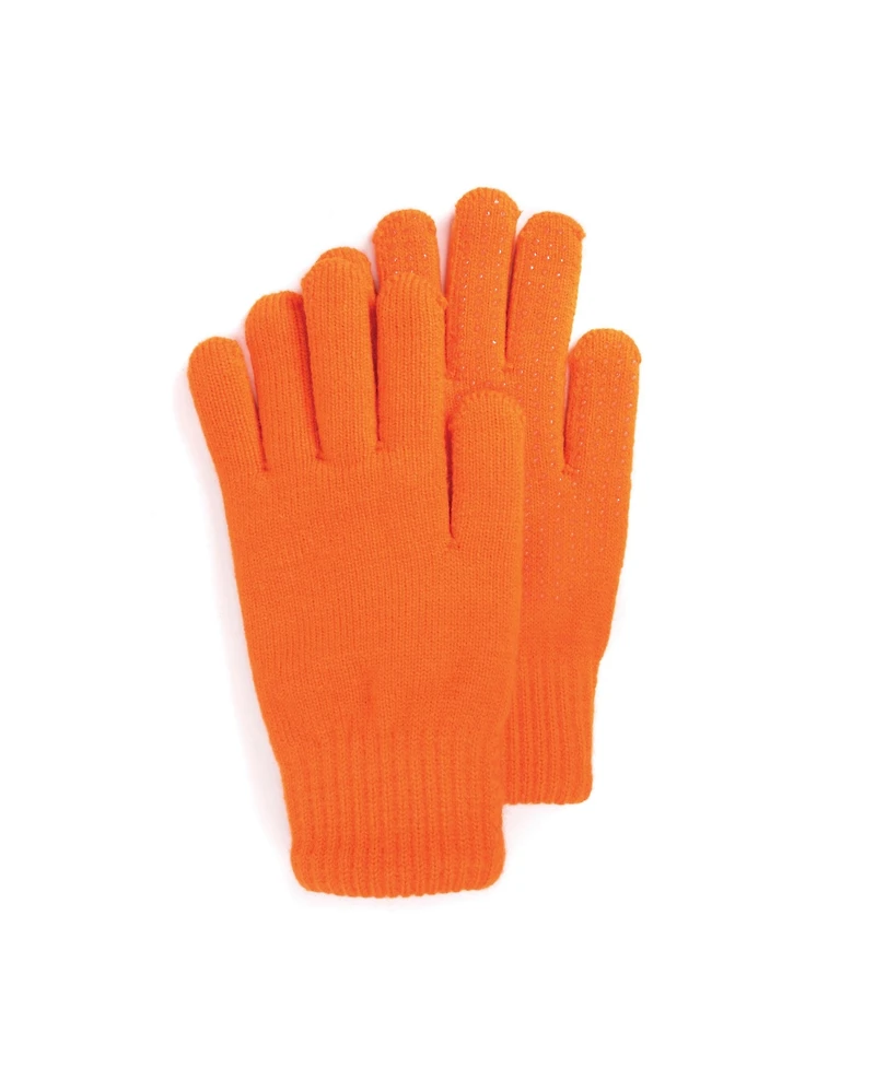 Muk Luks Men's Unisex Heat Retainer Gloves, Blaze, One