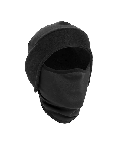 Muk Luks Men's Unisex Spandex/Fleece Hat with Mask, Blaze, One