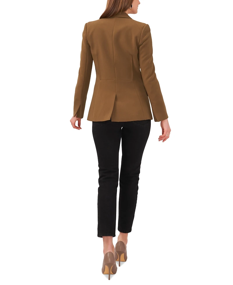 1.state Women's Notched Collar One-Button Blazer