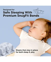 KeaBabies 2-Pack Mini Crib Sheets, Pack and Play Sheets Fitted, N Organic Fitted Sheet Cover