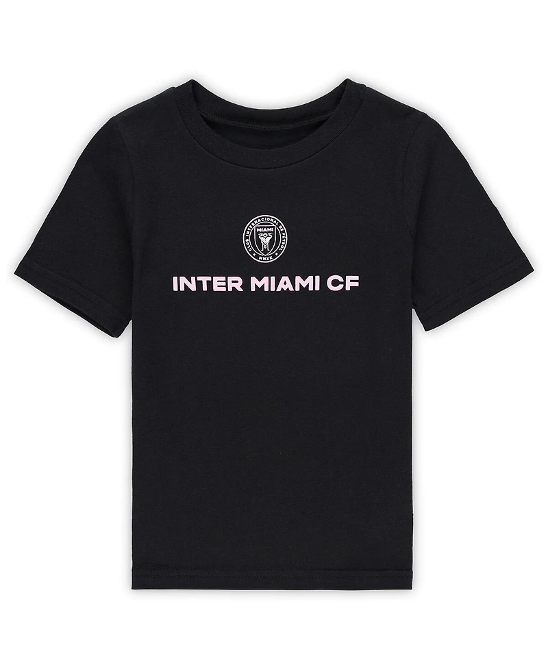 Outerstuff Toddler Lionel Messi Black Inter Miami Cf Name Number T-Shirt