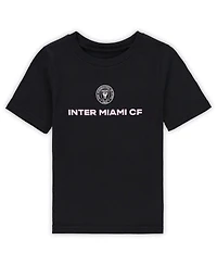 Outerstuff Toddler Lionel Messi Black Inter Miami Cf Name Number T-Shirt