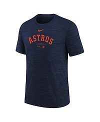 Nike Big Boys and Girls Navy Houston Astros Authentic Collection Practice Performance T-Shirt