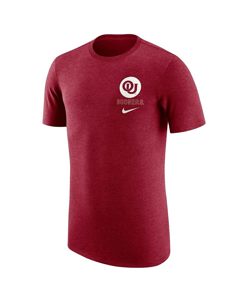 Nike Men's Crimson Oklahoma Sooners Retro Tri-Blend T-Shirt