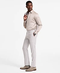 Calvin Klein Men's Slim Fit Linen Suit Pant