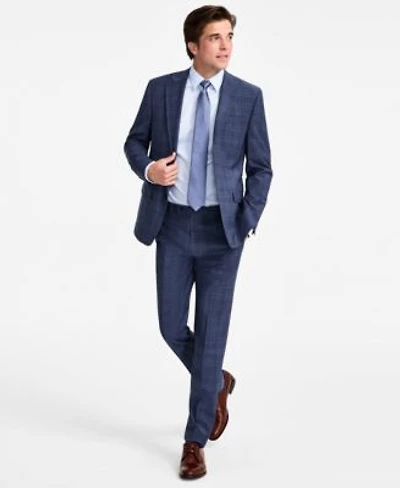 Calvin Klein Mens Slim Fit Wool Blend Suit Separates