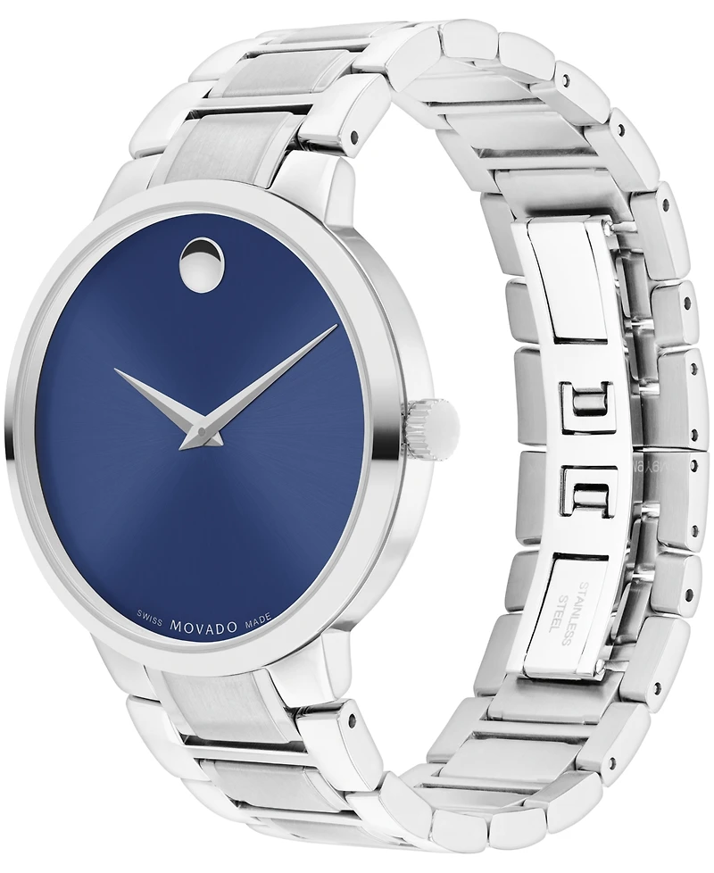 Movado Men's Portfolio Swiss Quartz Stainless Steel Watch 40MM