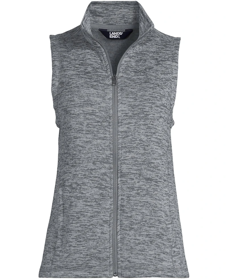 Lands' End Women's Sweater Fleece Vest