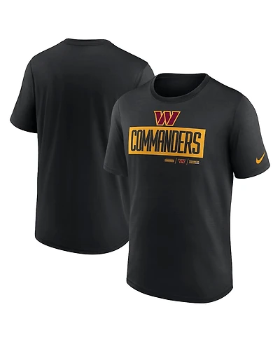 Nike Men's Black Washington Commanders Exceed Performance T-Shirt