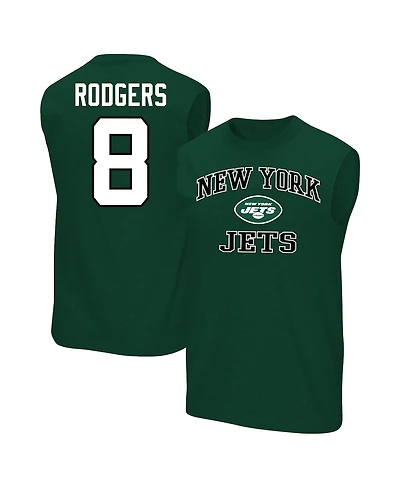 Fanatics Men's Aaron Rodgers Green New York Jets Big Tall Muscle Tank Top