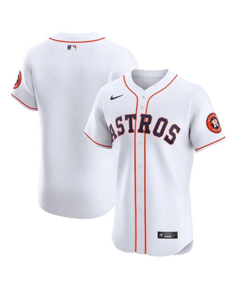 Nike Men's White Houston Astros Home Vapor Premier Elite Patch Jersey