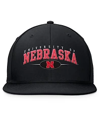 Top of the World Men's Black Nebraska Huskers Bullpen Snapback Hat