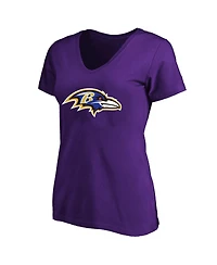 Fanatics Women's Derrick Henry Purple Baltimore Ravens Plus Name Number V-Neck T-Shirt