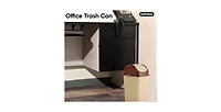 Superio Small 2.5 Gallon Plastic Trash Can with Swing Top Lid