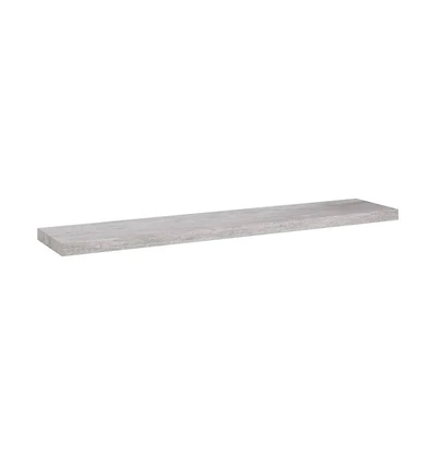 vidaXL Floating Wall Shelf Concrete Gray 47.2"x9.3"x1.5" Mdf