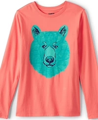 Lands' End Boys Long Sleeve Graphic Tee