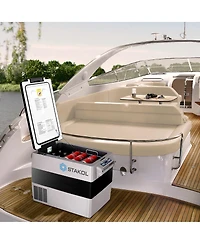 Costway 44 Quarts Portable Electric Car Cooler Refrigerator/Freezer