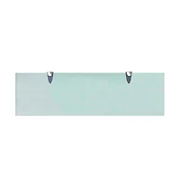 vidaXL Floating Shelf Glass 27.6"x7.9" 0.3"