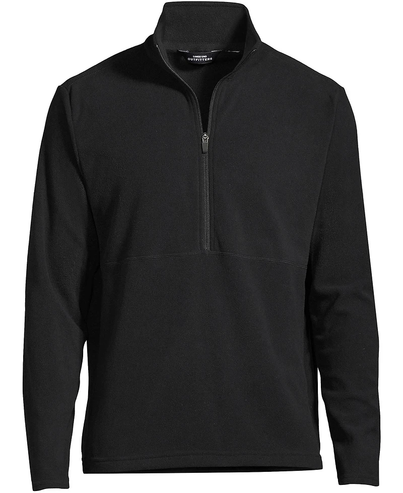 Lands' End Big & Tall Thermacheck 100 Fleece Quarter Zip Pullover Top