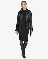 Andrew Marc Women's Tatum Belted Leather Jacket