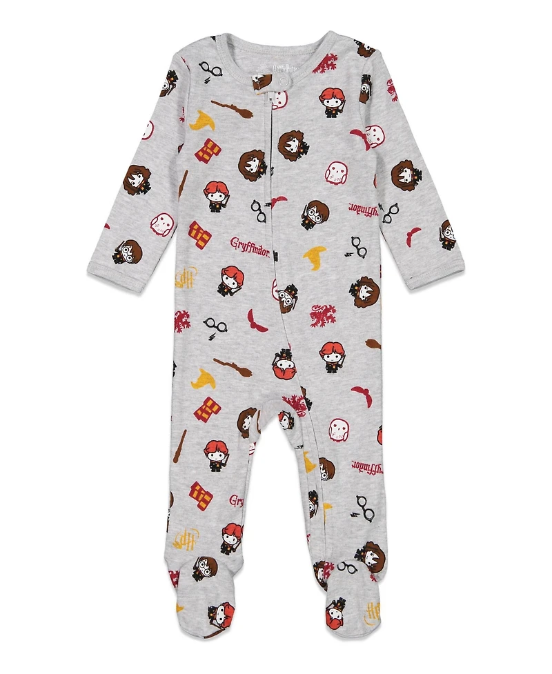 Harry Potter Baby Boys 2 Pack Zip Up Costume Sleep N' Play Coveralls Newborn