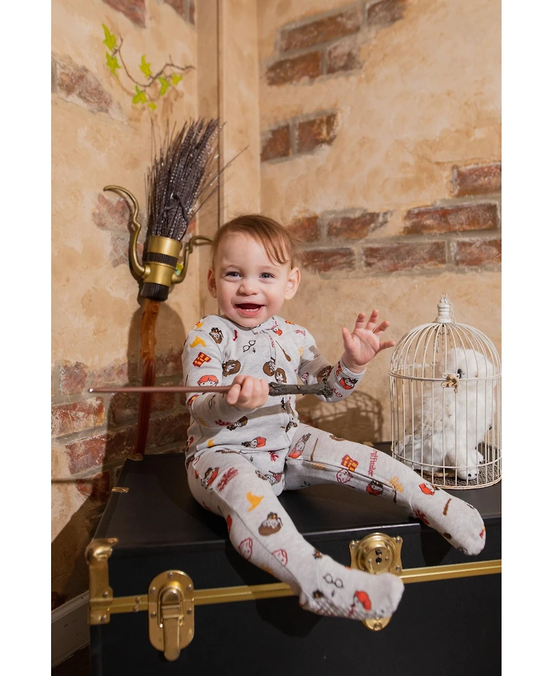 Harry Potter Baby Boys 2 Pack Zip Up Costume Sleep N' Play Coveralls Newborn to