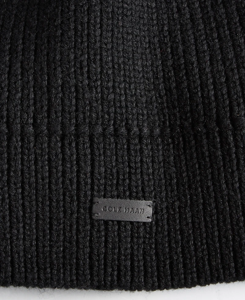 Cole Haan Men's No-Cuff Logo Beanie