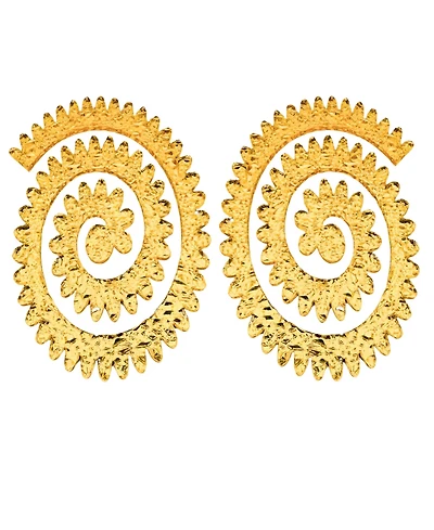 Swanky Designs Spiral Design Earrings
