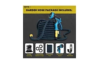 Kotto 50' Expandable Water Garden Hose: 10 Spray Nozzles, Solid Brass Connector, Leak-Proof Design