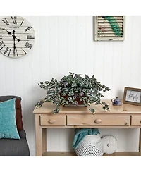 Slickblue Wandering Jew Artificial Plant in Decorative Planter