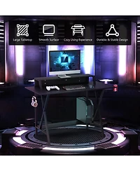 Skonyon All-in-One Professional Gaming Desk with Cup and Headphone Holder